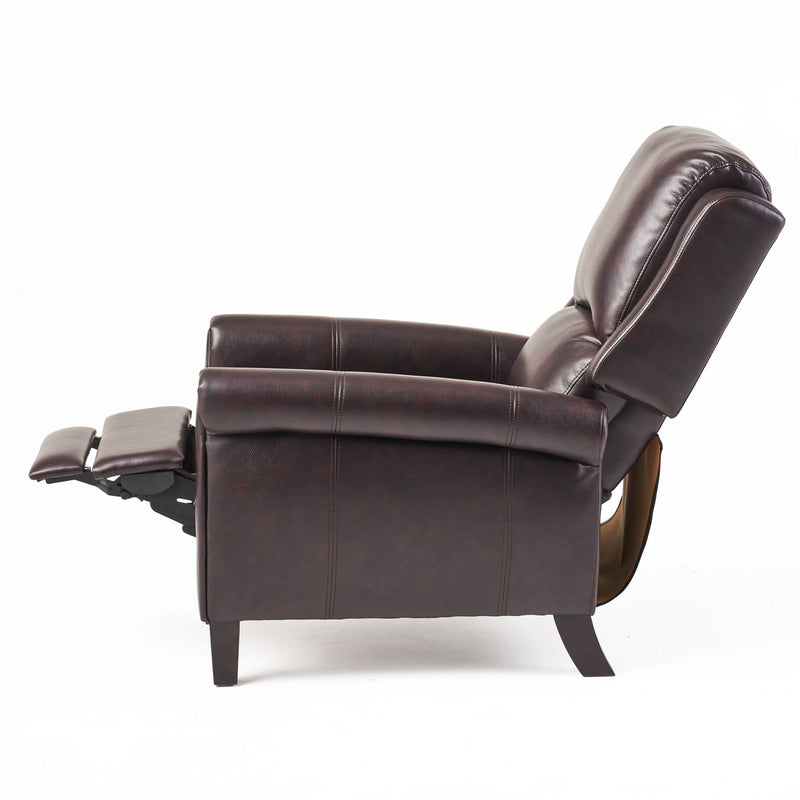 Memphis - Standard Recliner Club Chair - Burgundy