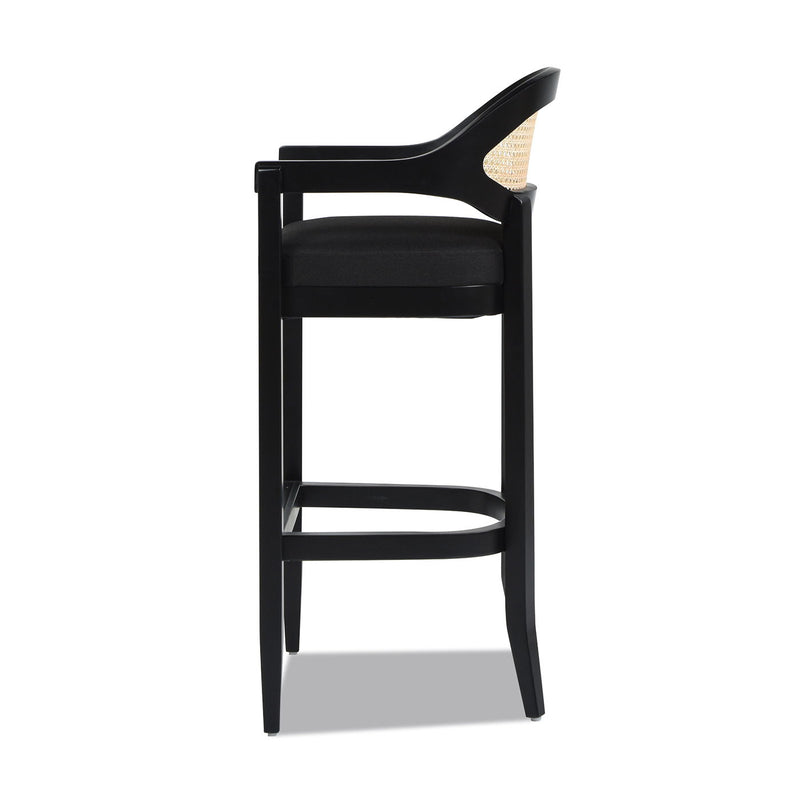 Americana - Mid-Century Modern Cane Back Counter Stool