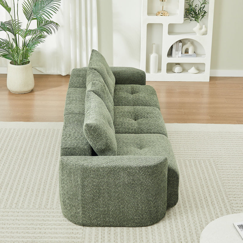 3 Seater With Thickened Armrests Sofa For Living Room