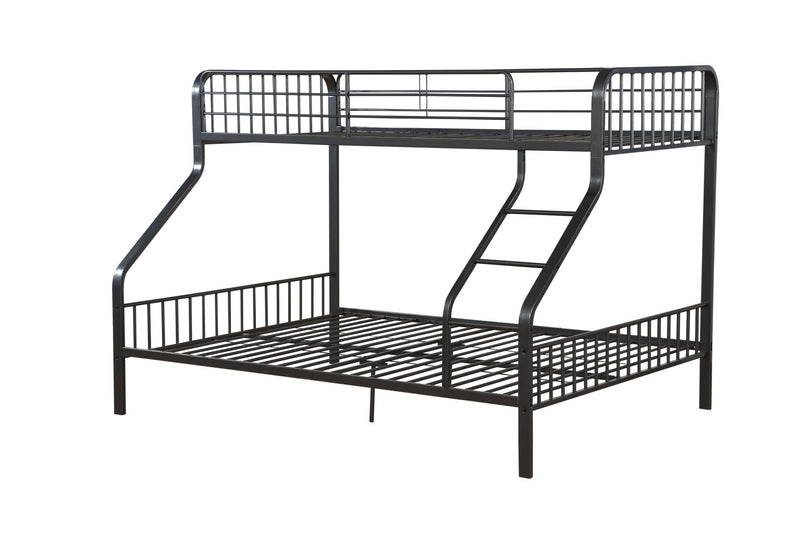 Caius - Twin Long Queen Bunk Bed - Gunmetal
