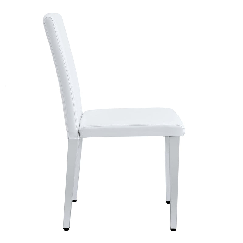 Elegant Upholstered Chairs & Metal Legs