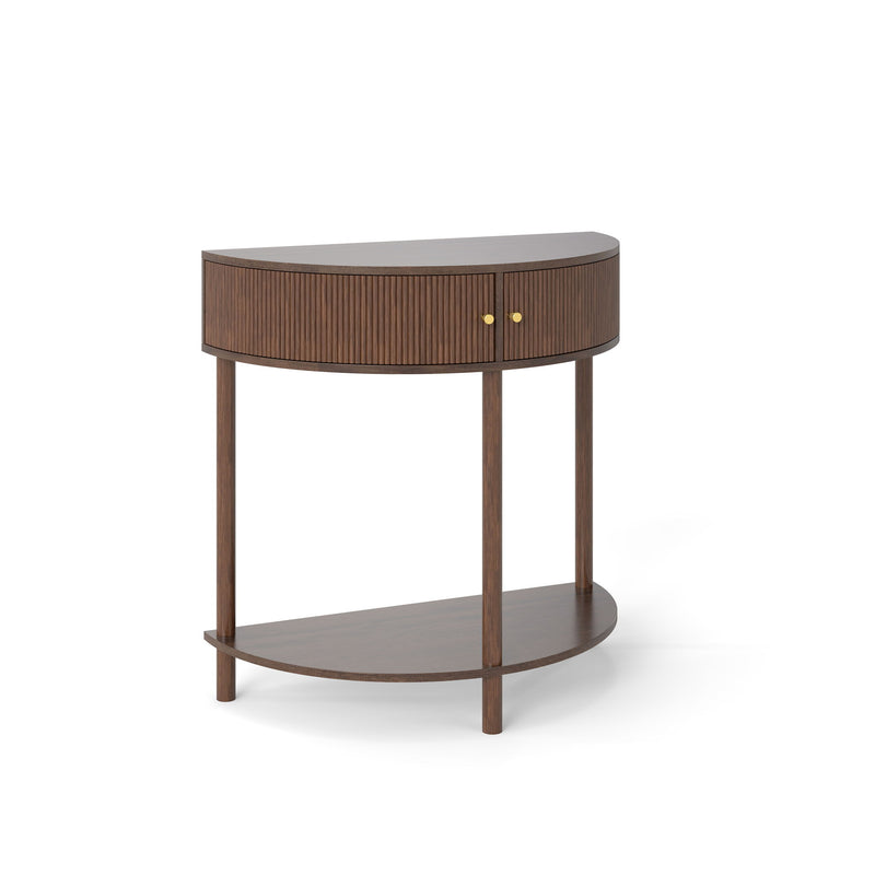 Demi Lune - Console Table With 2 Storage Drawers