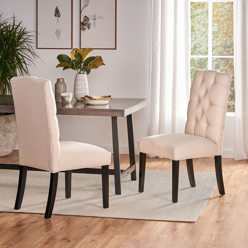 Harding - Tufted Dining Chair (Set of 2) - Natural
