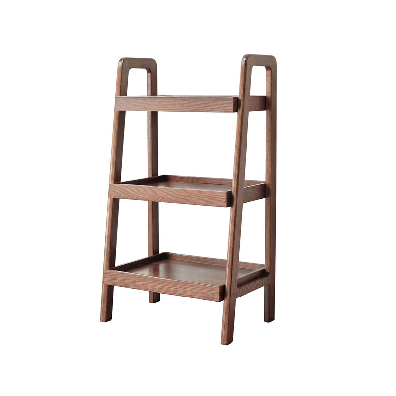 Premium Storage Organizer, 3-Tier Beech Shoe Rack For Entryway, Living Room - Walnut