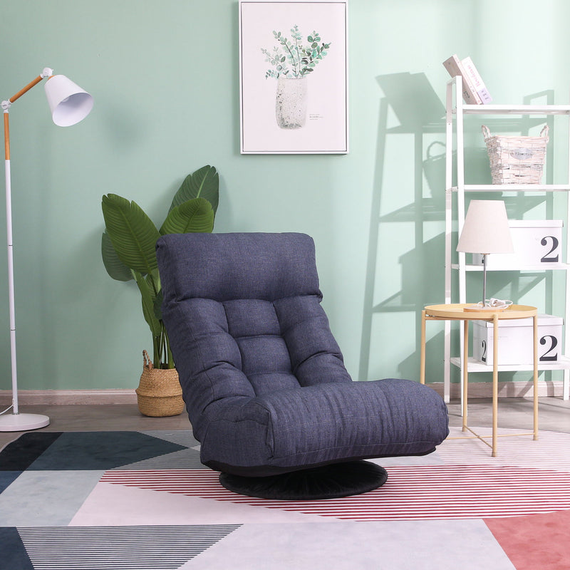 Adjustable Japanese Reclining Floor Chair Sofa With Metal Frame For Living Room