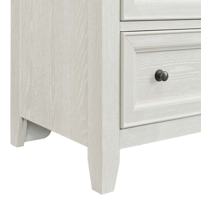 8 Drawer Dresser With Framed Fronts And Smooth Metal Glides