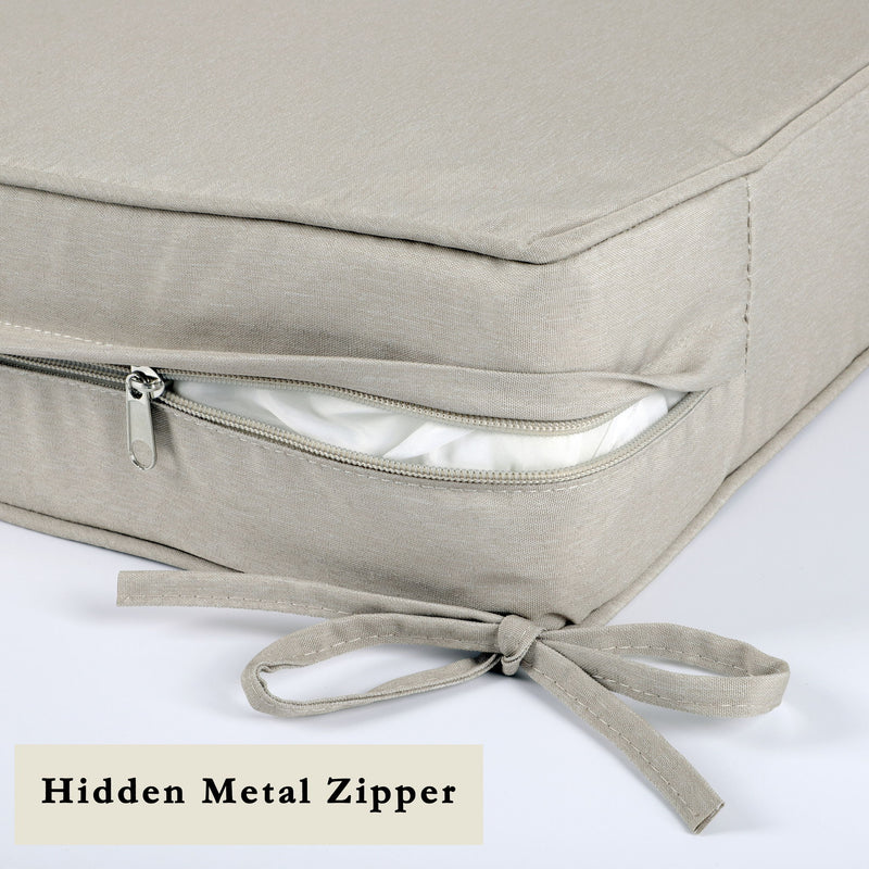 Outdoor Deep Seat Cushions For Patio Furniture Waterproof Set - Beige