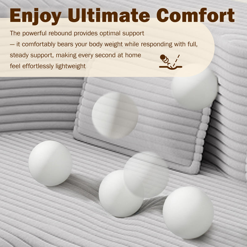 Floor Sofa With 2 Pillows, Convertible Twin Size Mattress For Living Room
