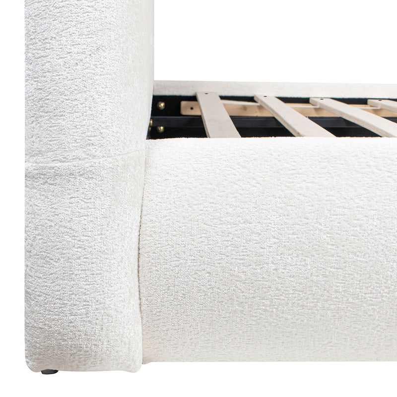 Archie Puffy Grounded - Upholstered Platform Bed