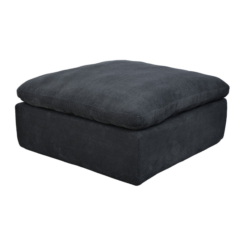 Full Compressed Ottoman - Dark Gray