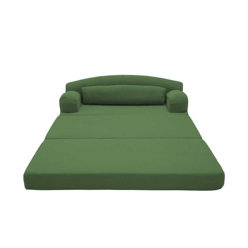 2 Seater Sofa Bed, Compact Foldable Floor Couch