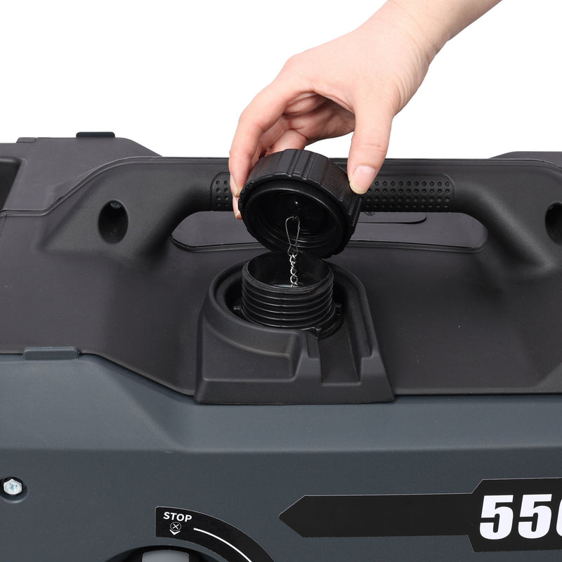 Super Quiet Inverter Generator 5.5Kw Portable Dual Fuel Electric & Remote Start Aluminium