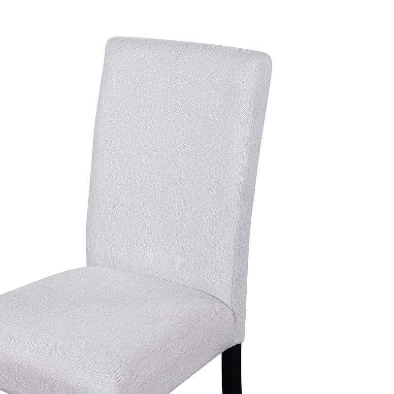 5 Piece Round Dining Table Set, Modern Dining Table And 4 Upholstered Chairs For Dining Room
