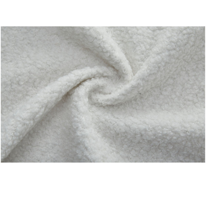 Modern Floor Sofa, With 2 Pillows, Convertible Teddy Fabric Foam Filled Bed