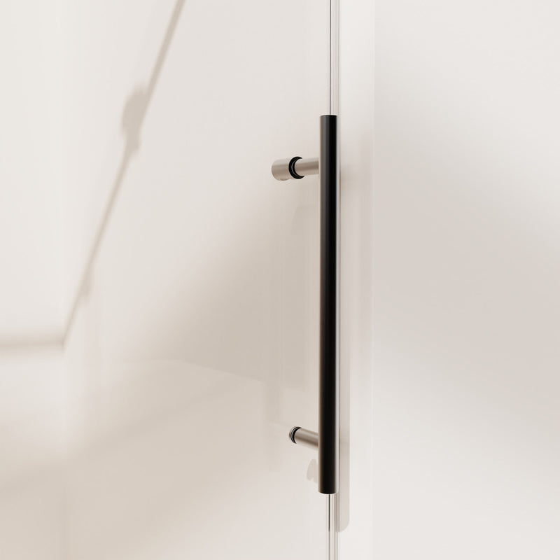 Frameless Single Sliding Soft Close Shower Doors, 5/16" Sgcc Tempered Glass