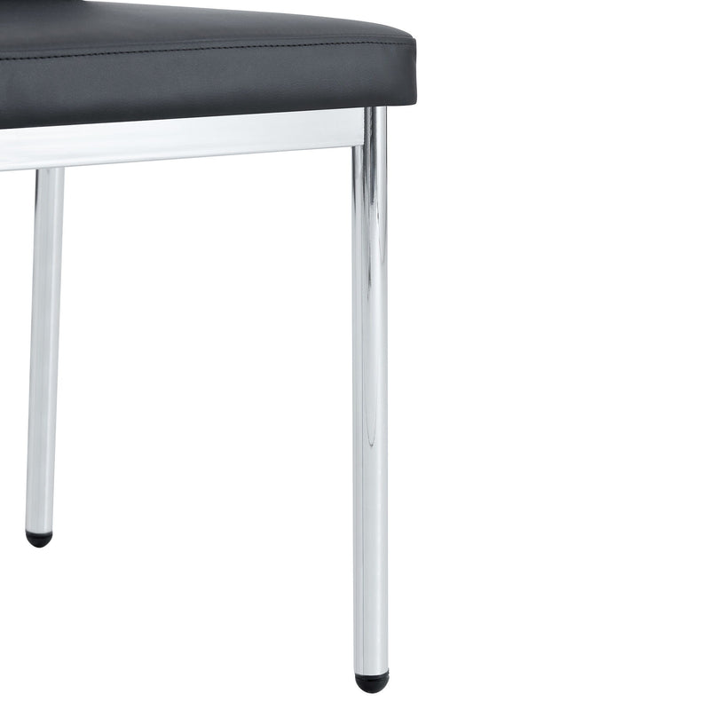Luxury Simple High Resilience Dining Chair With Metal Legs