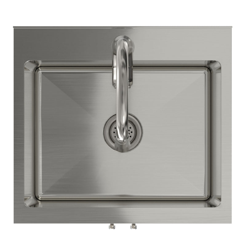 Darwin - Deluxe Laundry Cabinet With Pull-Out Faucet And Stainless Steel Sink
