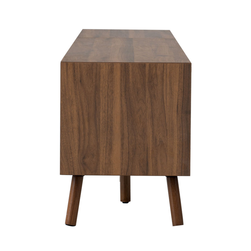 TV Stand With Drawers And Cable Management - Walnut