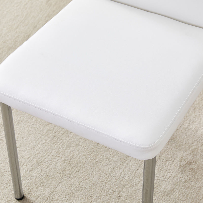 Luxury Simple High Resilience Dining Chair With Metal Legs
