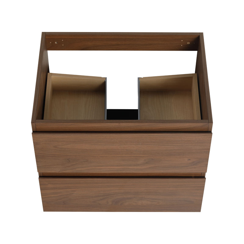 Wall Mounted Bathroom Vanity & Sink, 2 Soft Close Drawers