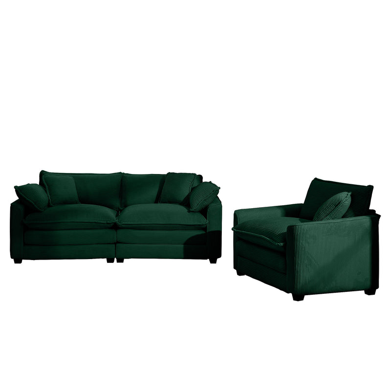 Elegant Oversized Sectional Sofa Set With Deep Seats And Flexible Layout