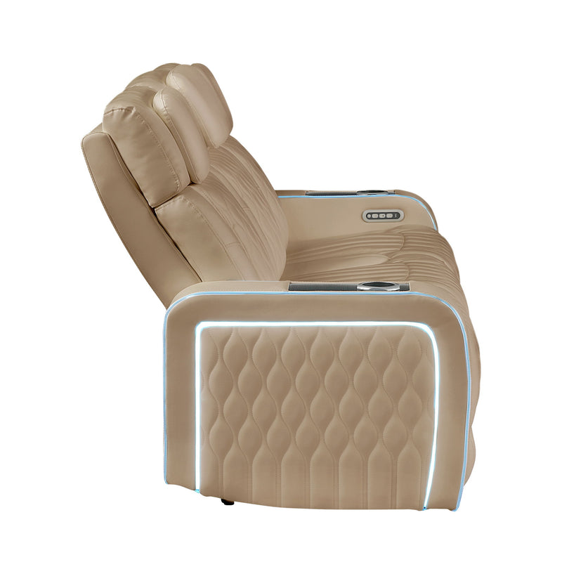 Electra - Power Reclining Set With Power Headrests, Massage And LED Lighting