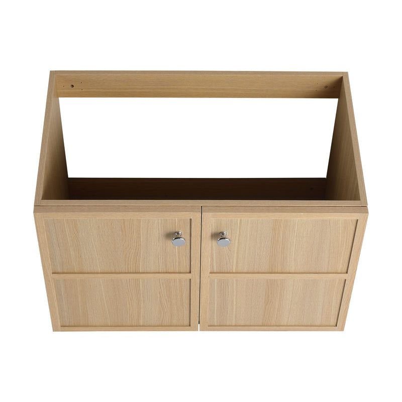 Modern Wall Mounted Bathroom Vanity With Soft Closing Doors