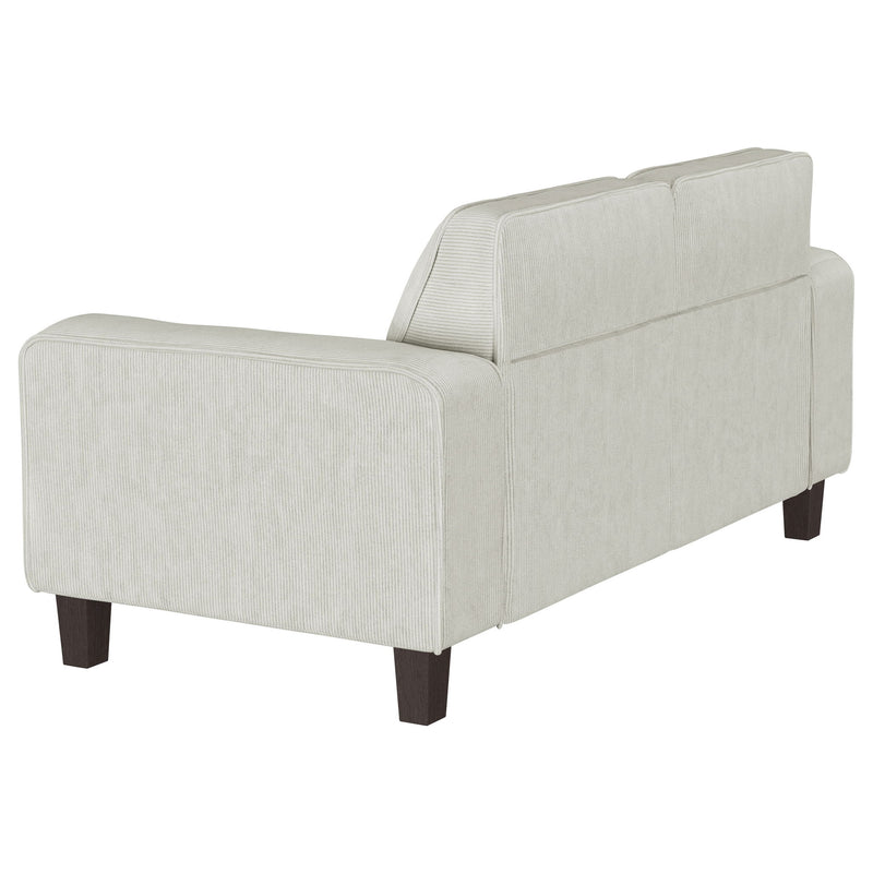 Xana - Track Arm Tufted Loveseat - Greige