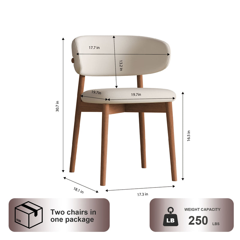 Dining Chairs For Dining Room (Set of 2) - White