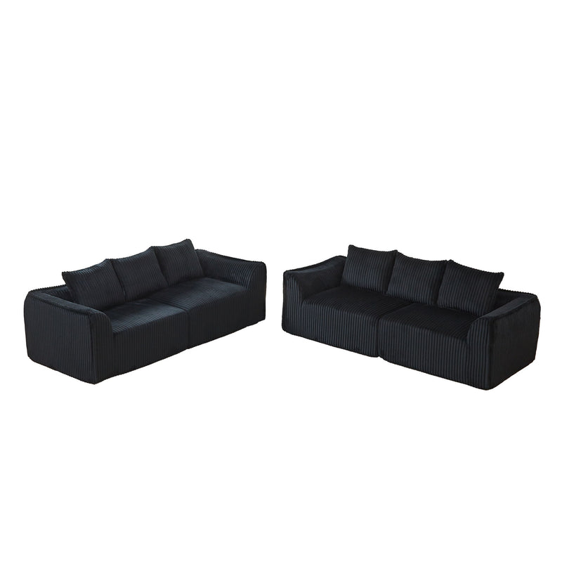 Minimalist Set With Curved Lines & Gently Sloped Backrest