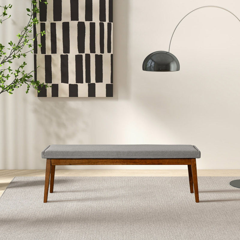 Warren - Bench - Brown / Light Gray