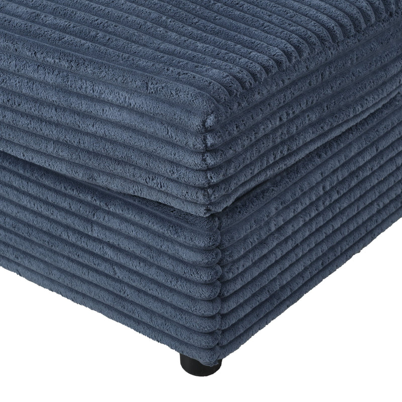 Oversized Loveseat Chaise With 2 USB Ports, 2 Cup Holders And 2 Throw Pillows