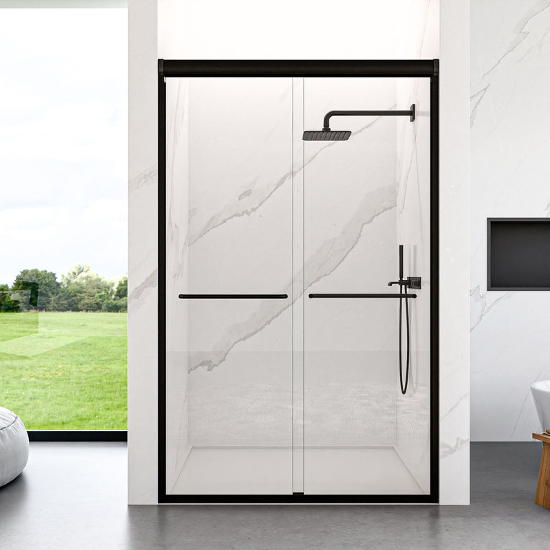 Modern Semi Frameless Double Sliding Shower Door