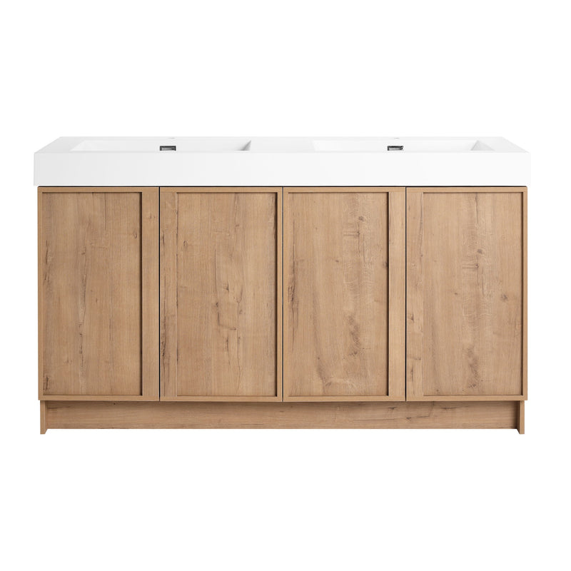 Freestanding Bathroom Vanity With Sink, Soft Close Doors