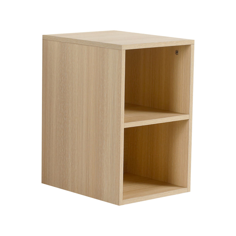 Wall Mounted Bathroom Vanity With Sink, Storage Shelves & Soft Close Door