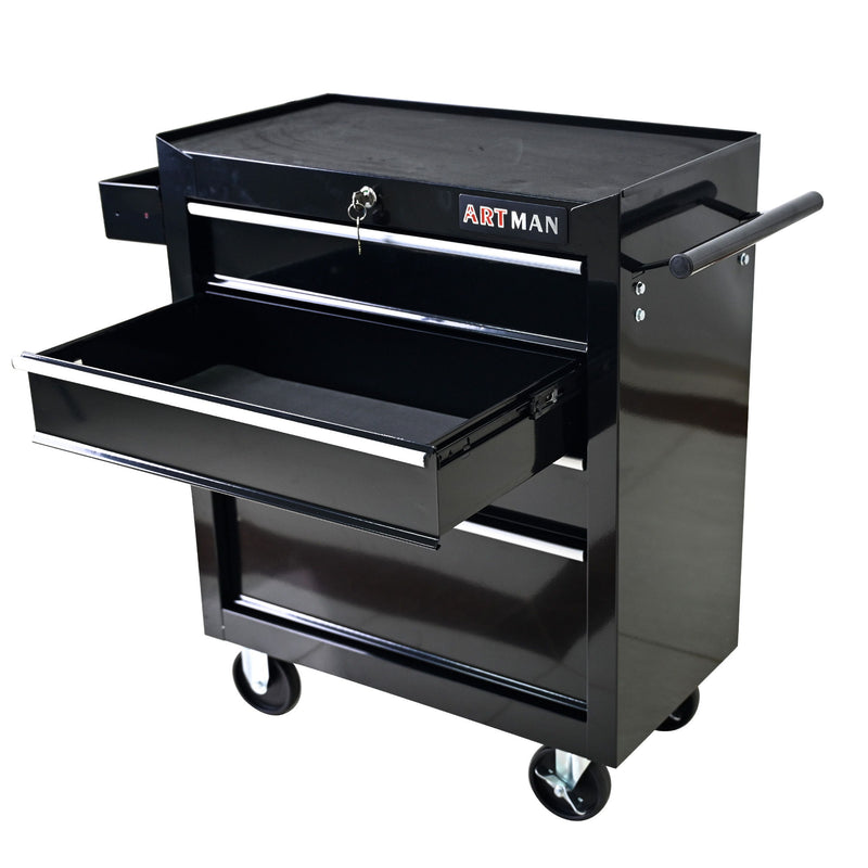 Multifunctional Tool Cart With Wheels And Drawers