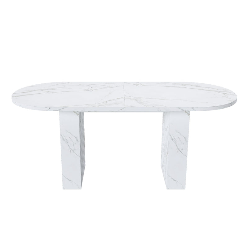 Modern Farmhouse Oval Dining Table With Slim Base