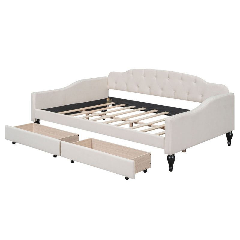 Upholstered Tufted Daybed