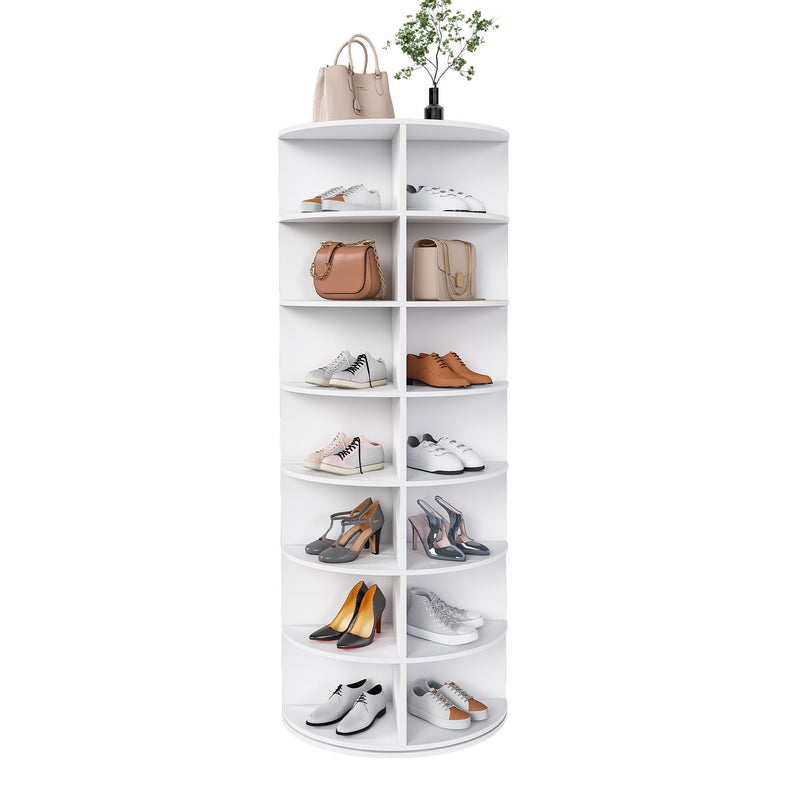 Rotating Shoe Rack Tower