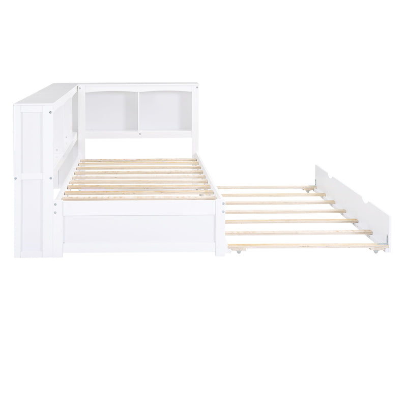 Daybed With Trundle, Storage Cabinets, USB Ports