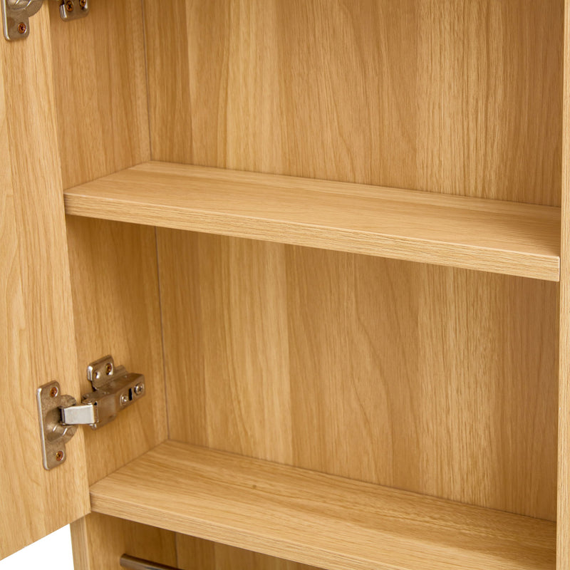 Bathroom Mirror Medicine Cabinet Wall Mounted With Shelves