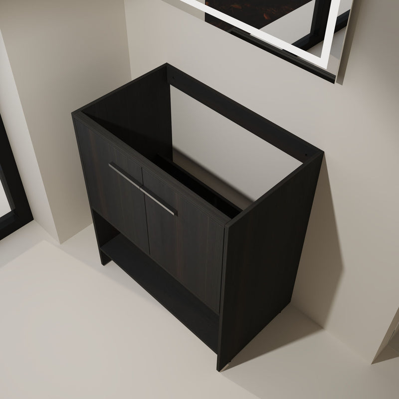 Modern Freestanding Bathroom Vanity With 2 Doors