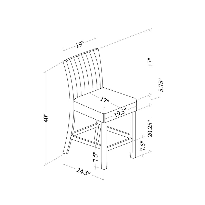 Mikha - Bar Table And 4 Bar Stools