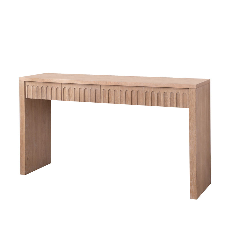 Modern Console Table With 4 Drawers, Entryway Table