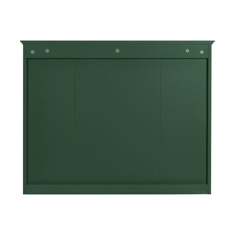 Bathroom Vanity With Mirror Cabinet, Single Sink With 2 Soft Closing Doors And 4 Drawers