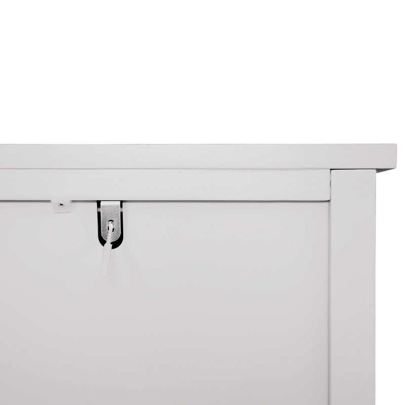 3 Drawer Cabinet, American Furniture, Suitable For Bedroom, Living Room - Light Gray