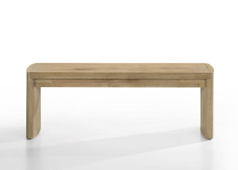 Magnus - Wide Dining Bench - Wooden Oak