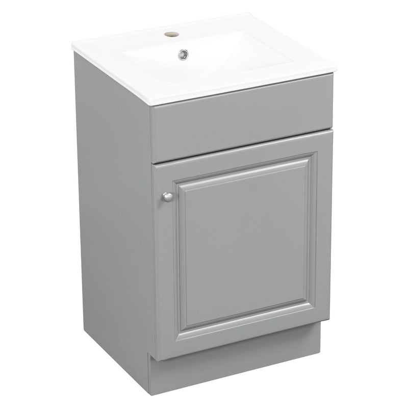 Bathroom Vanity With Sink, Cabinet With Adjustable Shelf