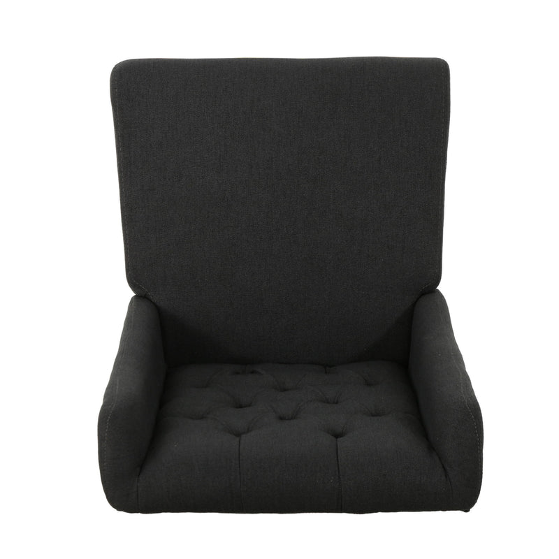 Sophisticated Tufted Dining Chair With High Back Design