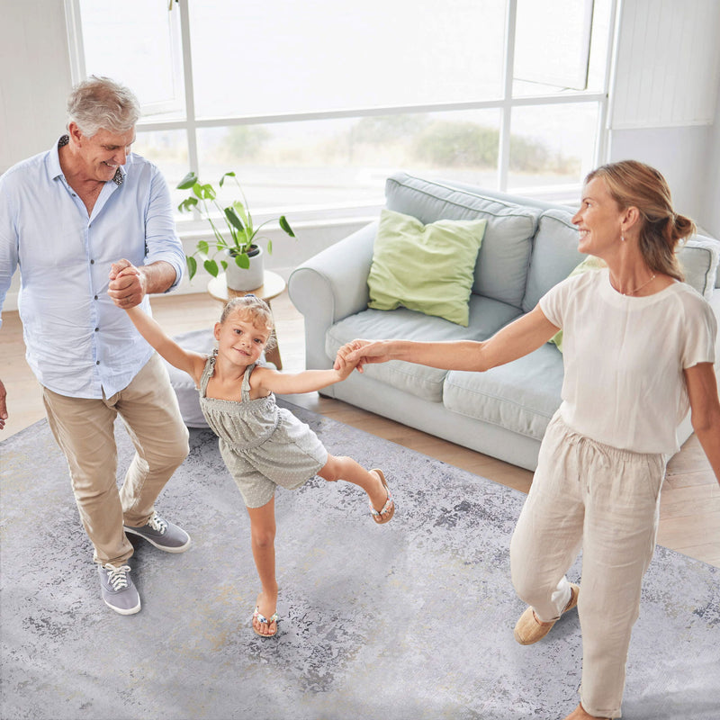 Maval - 8' X 10' Area Rug Washable - Gray
